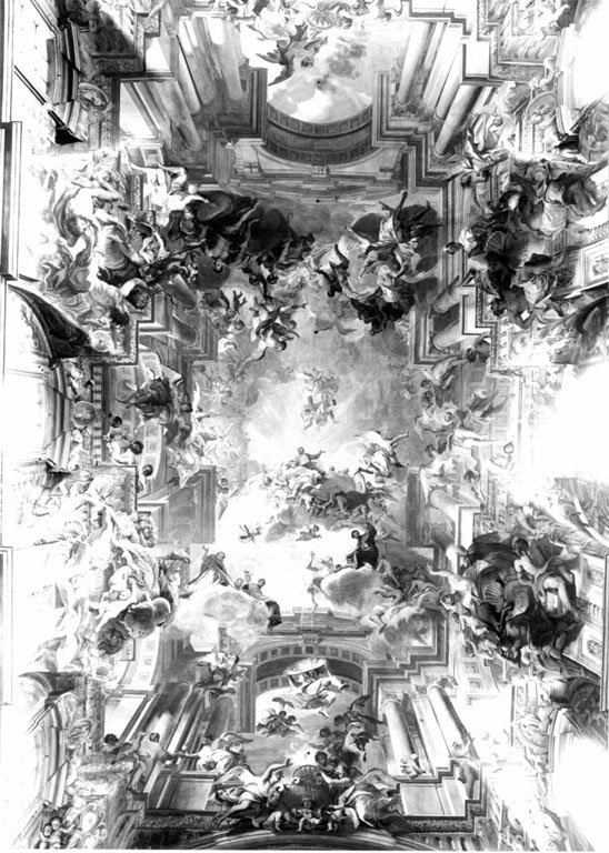 Sant'Ignazio di Loyola in gloria (dipinto) di Pozzo Andrea (sec. XVII)